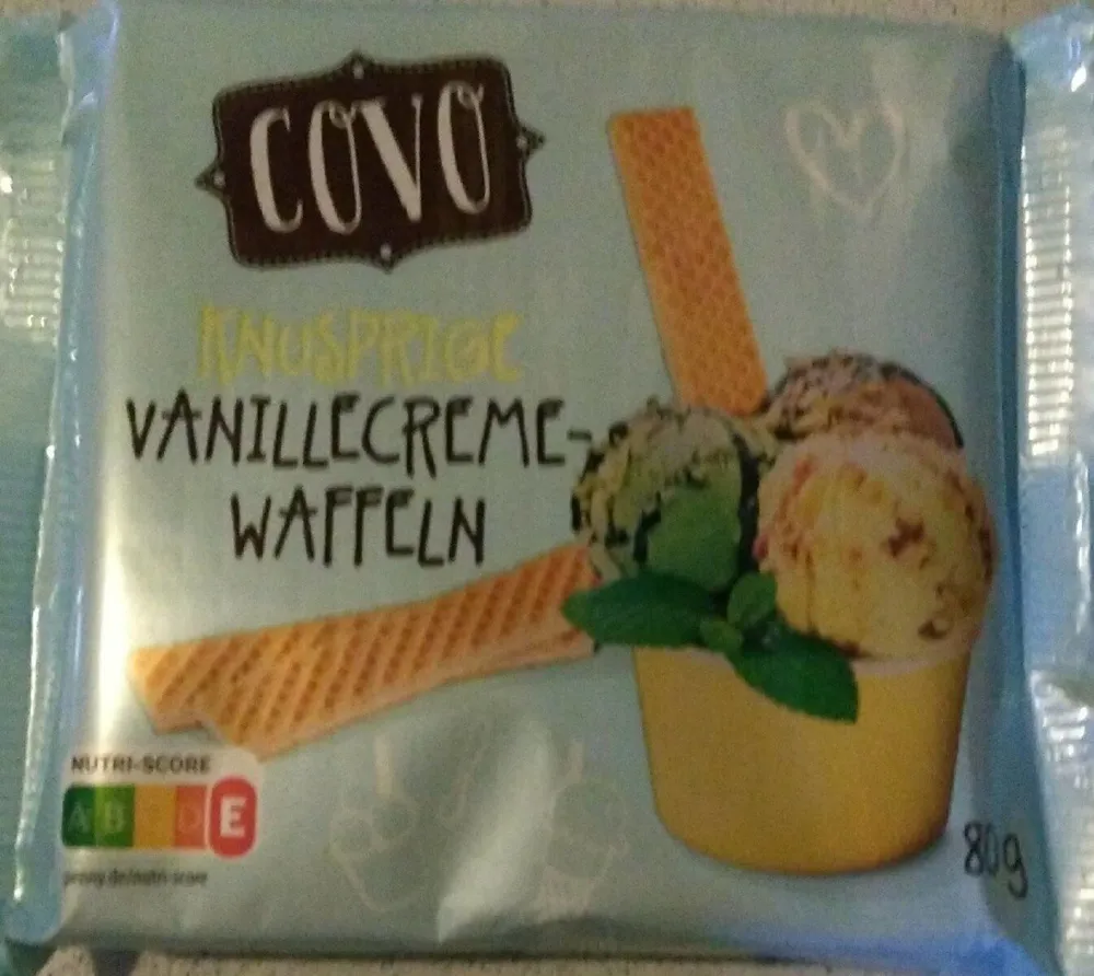 Knusprige Vanillecremewaffeln