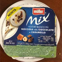 Mix tugurt buanco nocciole cioccolato e caramello