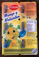 Gelatina mango y melocotón