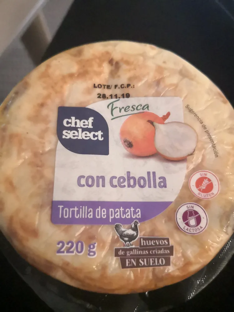 Tortilla de patata con cebolla