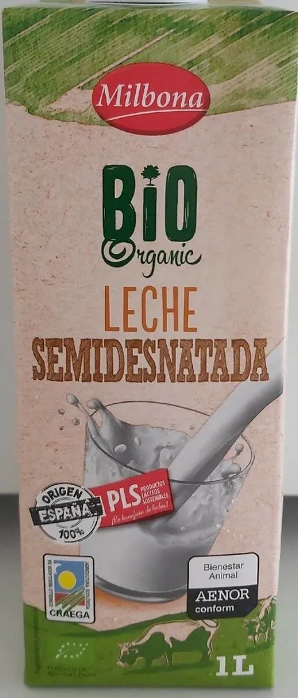 Bio Organic Leche Semidesnatada