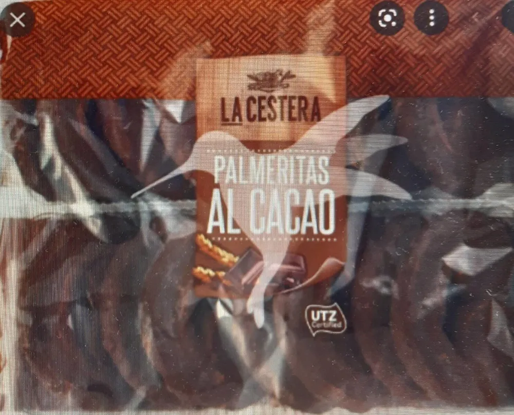 Palmeritas al cacao La Cestera