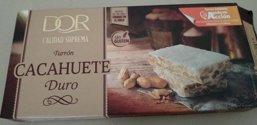 Turrón cacahuete duro