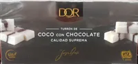 Turrón de coco con chocolate