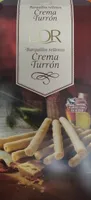 Barquillos rellenos de crema turrón