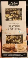 Chocolate negro platano y galleta