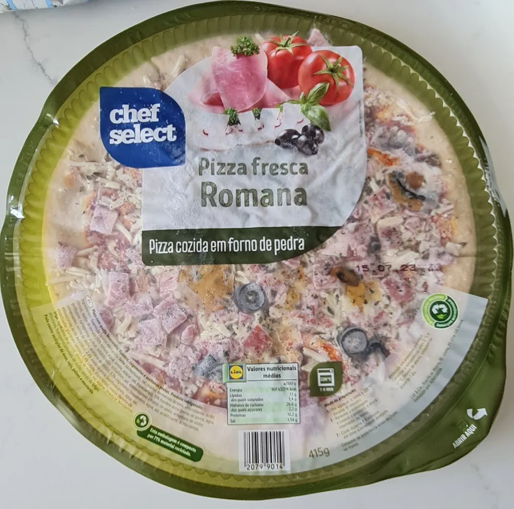 Pizza fresca Romana