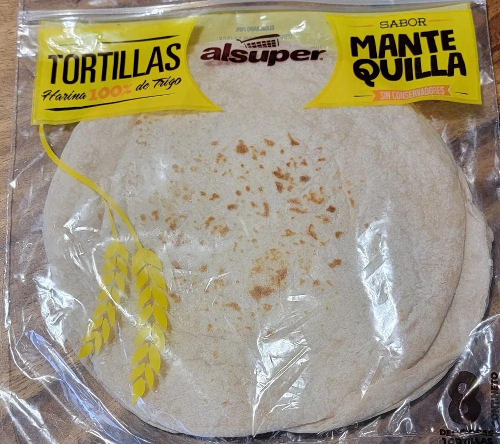 Tortillas sabor mantequilla