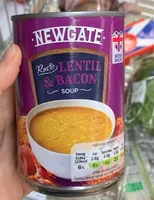 Lentil and bacon soup