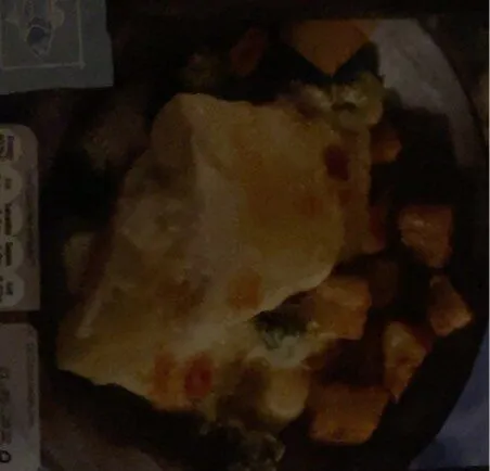 2 cod fillets in brocoli mornay sauce