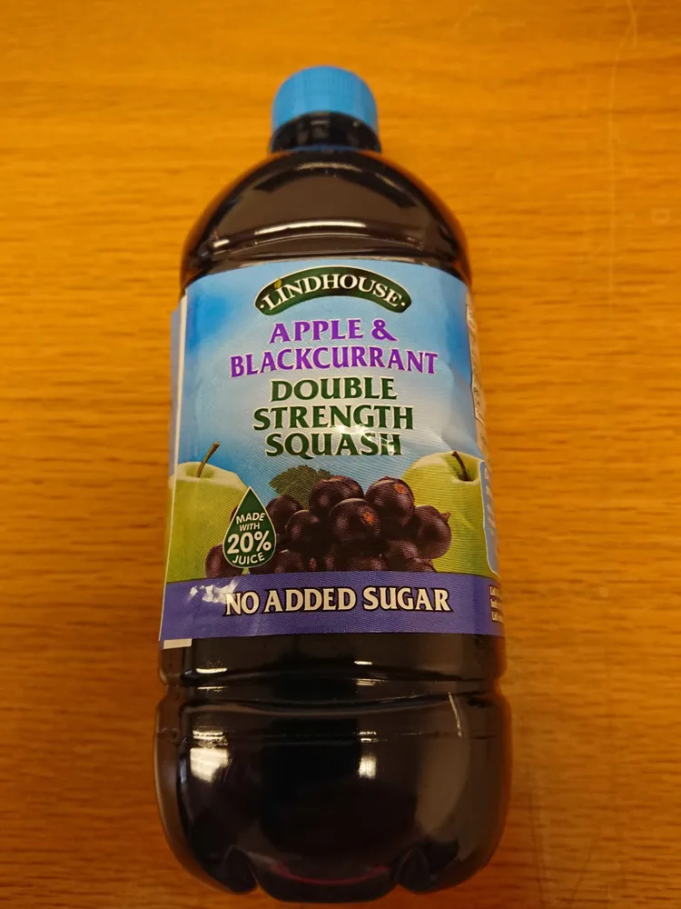Apple & Blackcurrent Double Strength Squash