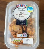 BBQ chicken breast slices
