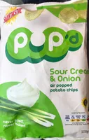 Sour Cream & Onion air popped potato chips