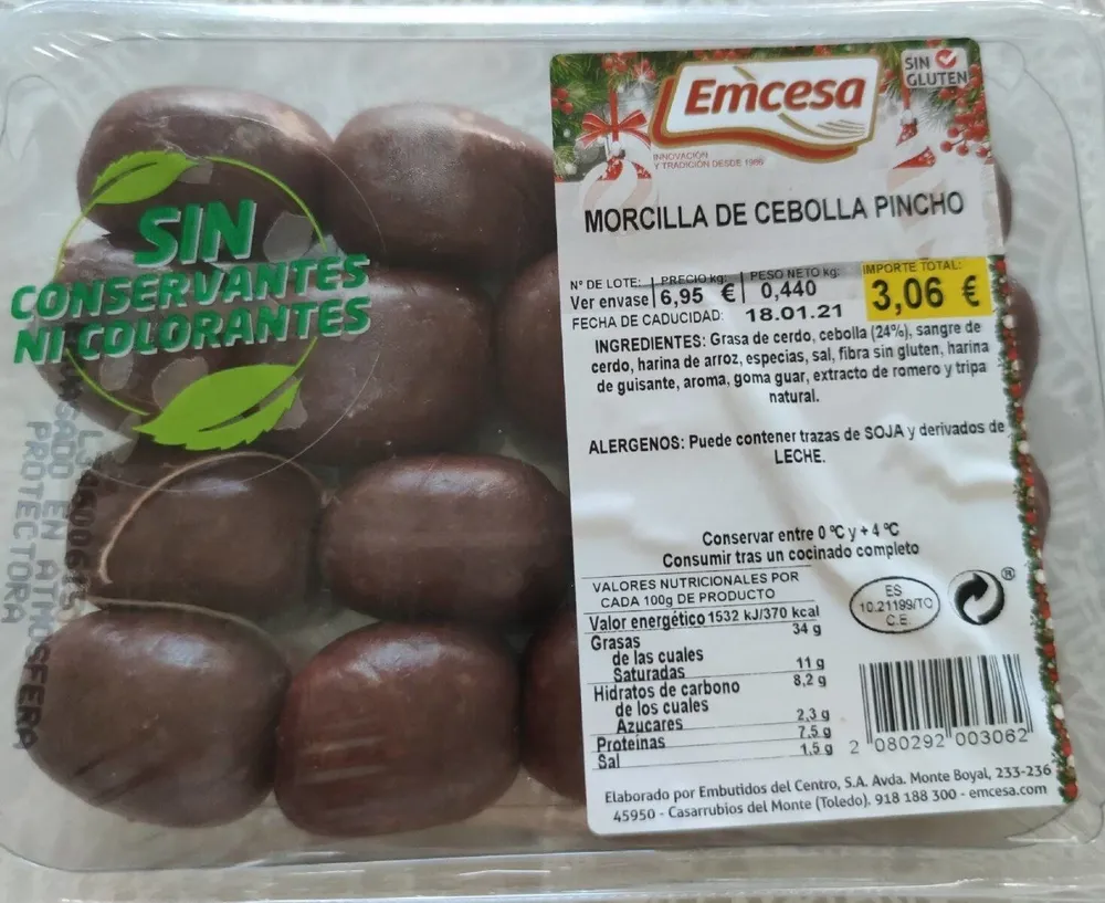 Morcilla de cebolla pincho