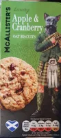 Apple &  cranberry oat biscuits
