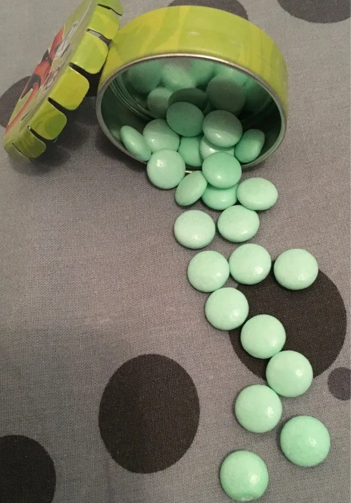 Bonbons dragélifiés gout pomme verte