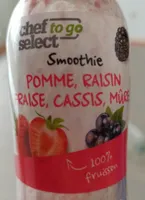 Smoothie pomme, raisin, fraise, cassis, mûre
