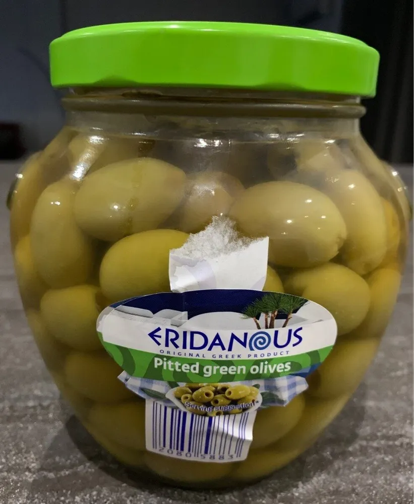 Olives vertes dénoyautées pasteurisées