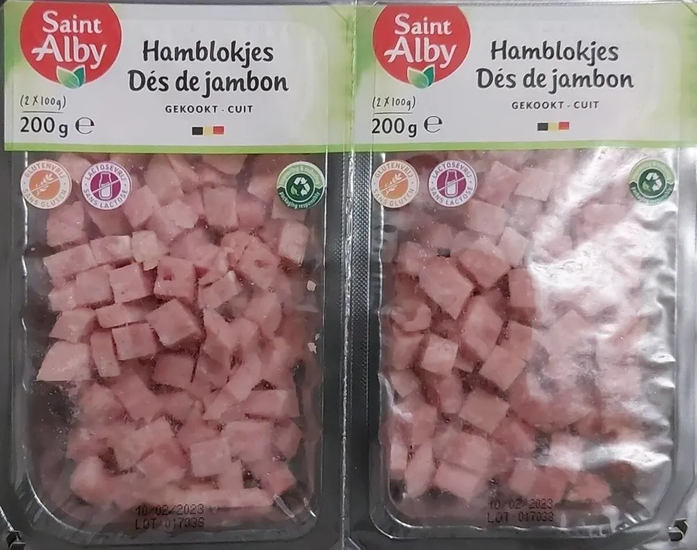 Dés de jambon cuit