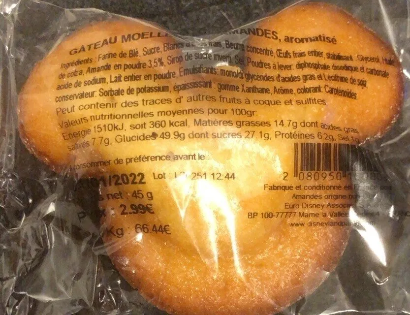 Gâteau moelleux aux amandes