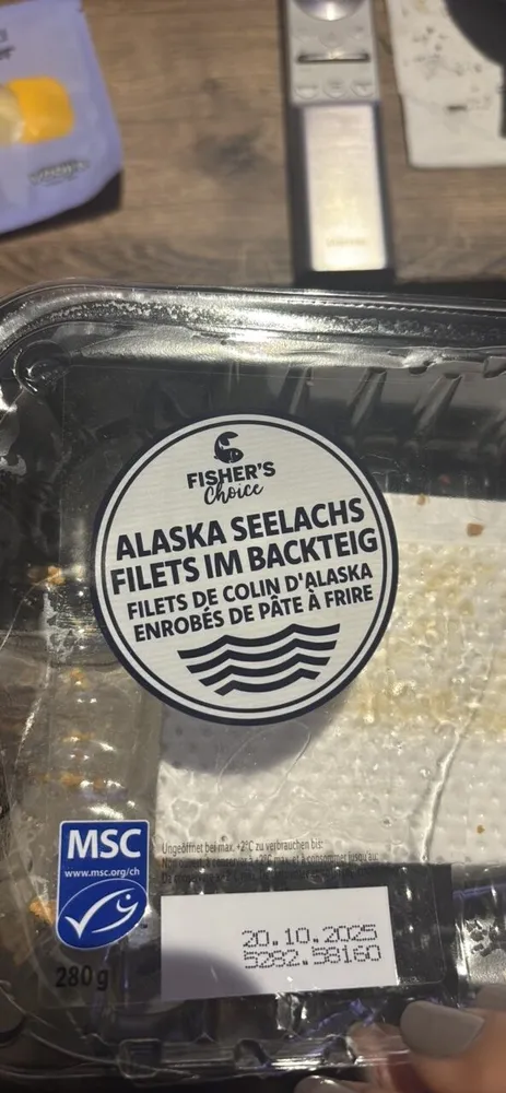 Trawlic filets de colin d'alaska en pate