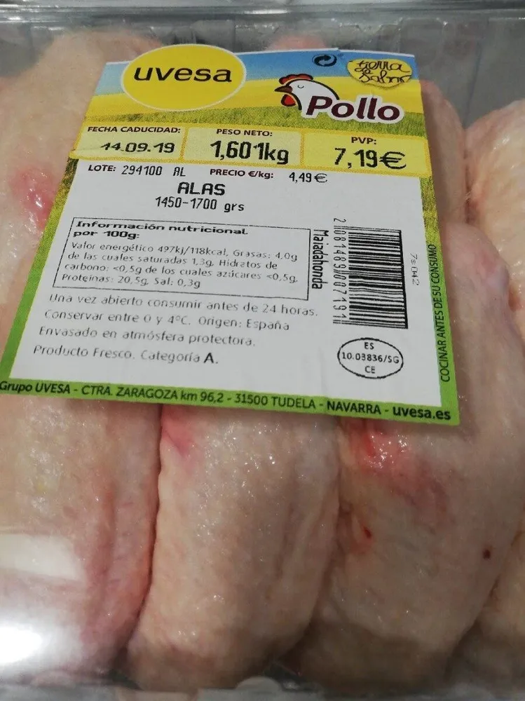 Alas de pollo