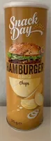 Snack day chips hamburger