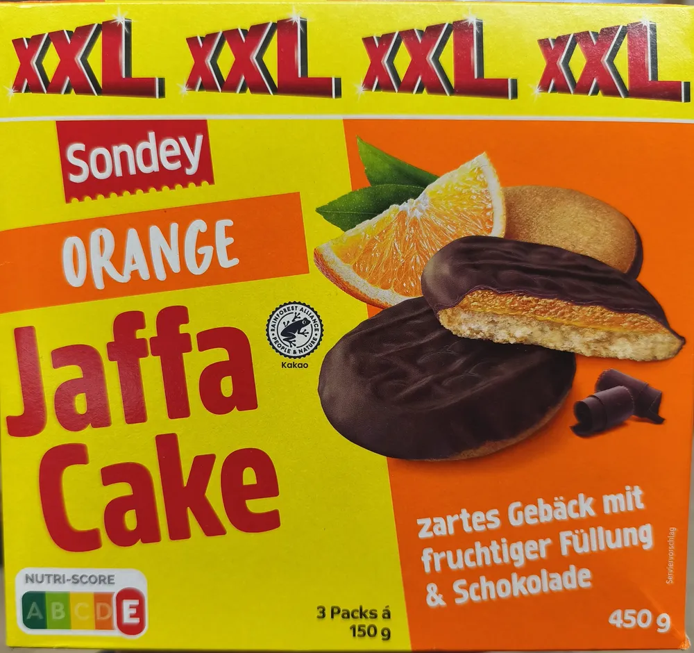 Jaffa cakes orange
