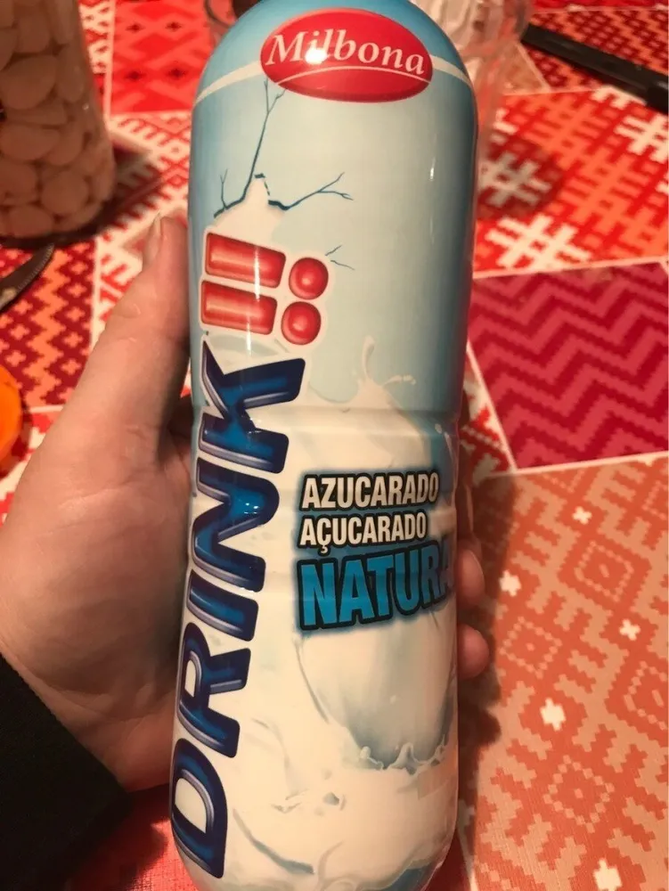 Yogur líquido natural azucarado