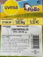 Contramuslos de pollo