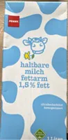 Penny haltbare Milch fettarm 1,5g Fett