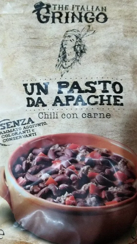 Un pasto apache Chili con carne