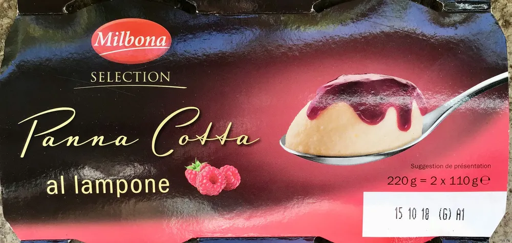 Panna cotta al lampone