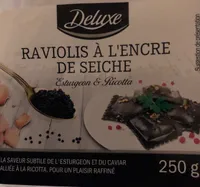 Raviolis à l'encre de seiche