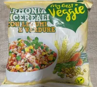 Armonia di cereale con legumi e verdure
