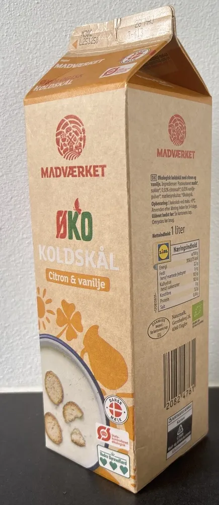 Øko Koldskål med Citron og Vanilje