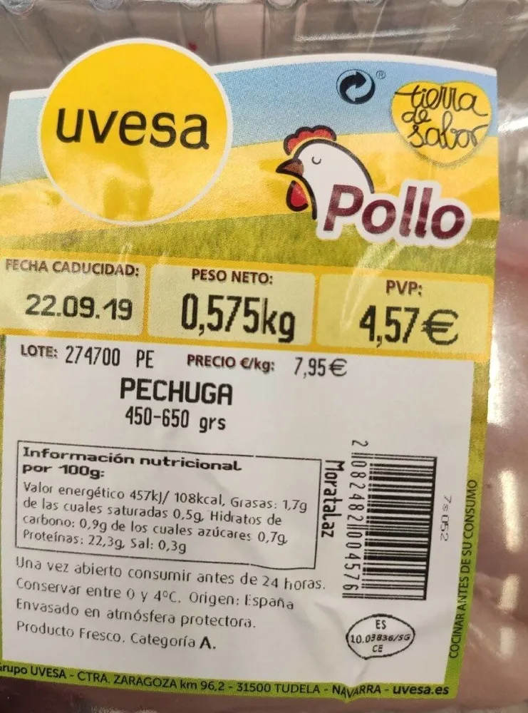 Pechuga pollo