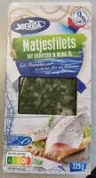 Matjesfilets mit Kräutern in wenig Öl