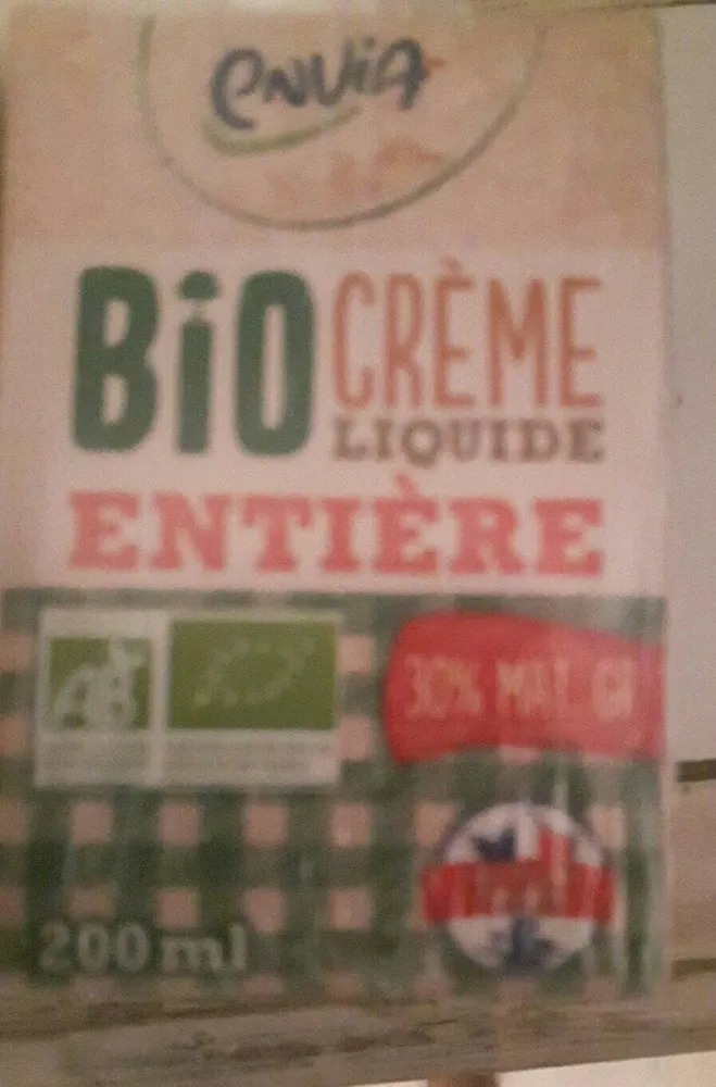 Crème liquide entière