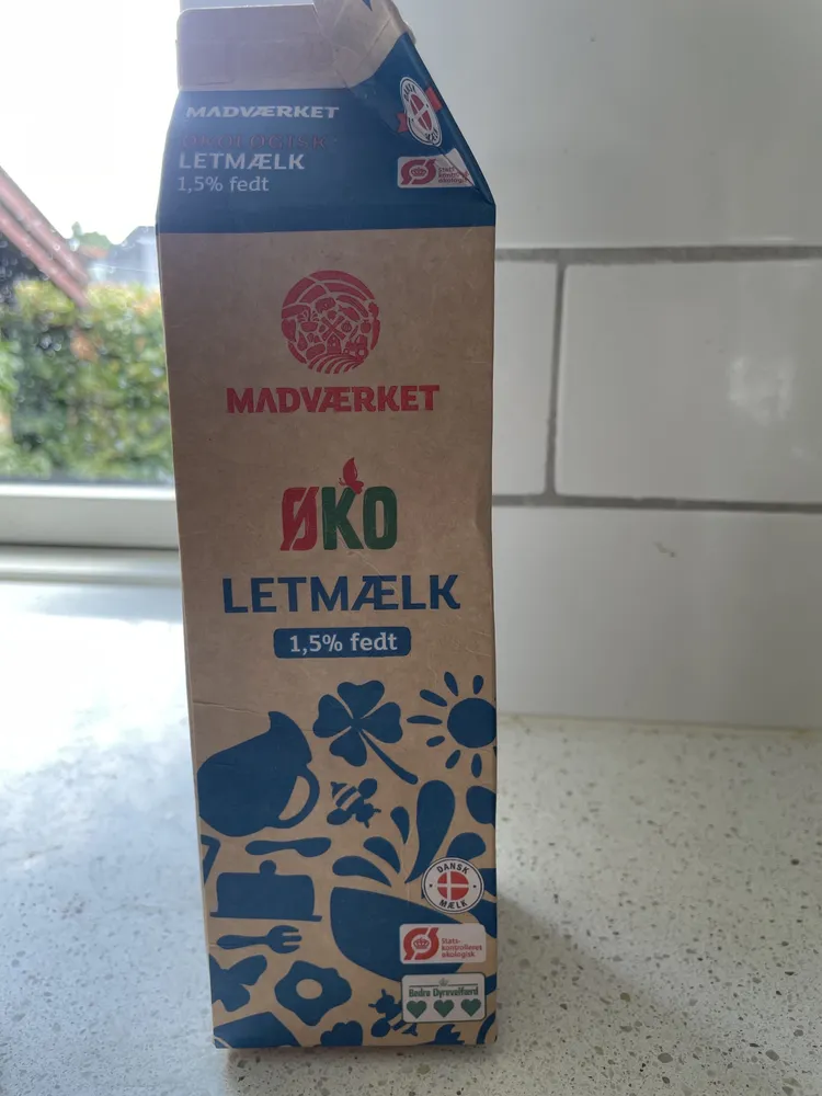 Øko Dansk Letmælk