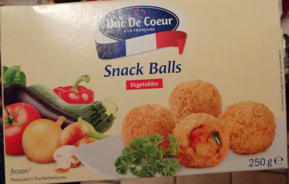 Snack balls vegetables