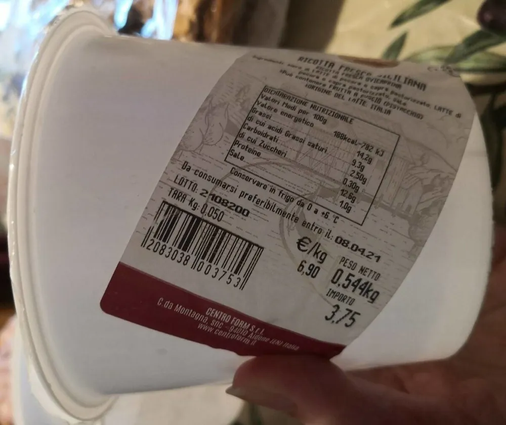 Ricotta fresca siciliana