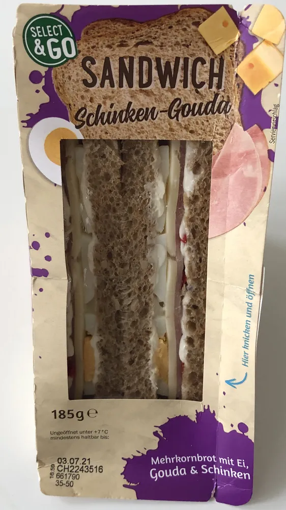 Sandwich Schinken-Gouda