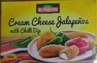 El Tequito Cream Cheese Jalapeños with Chili Dip