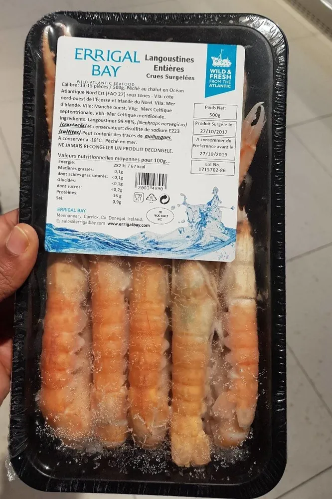 Langoustines entieres