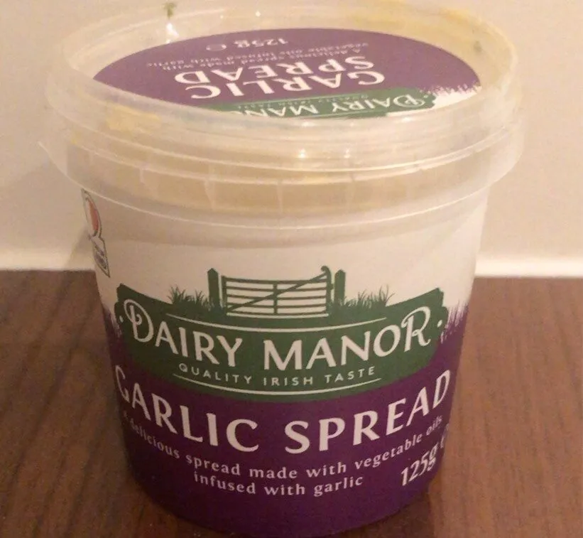 DAIRY MANOR QUALITY IRISH TASTE GARLIC SPREAD 125g