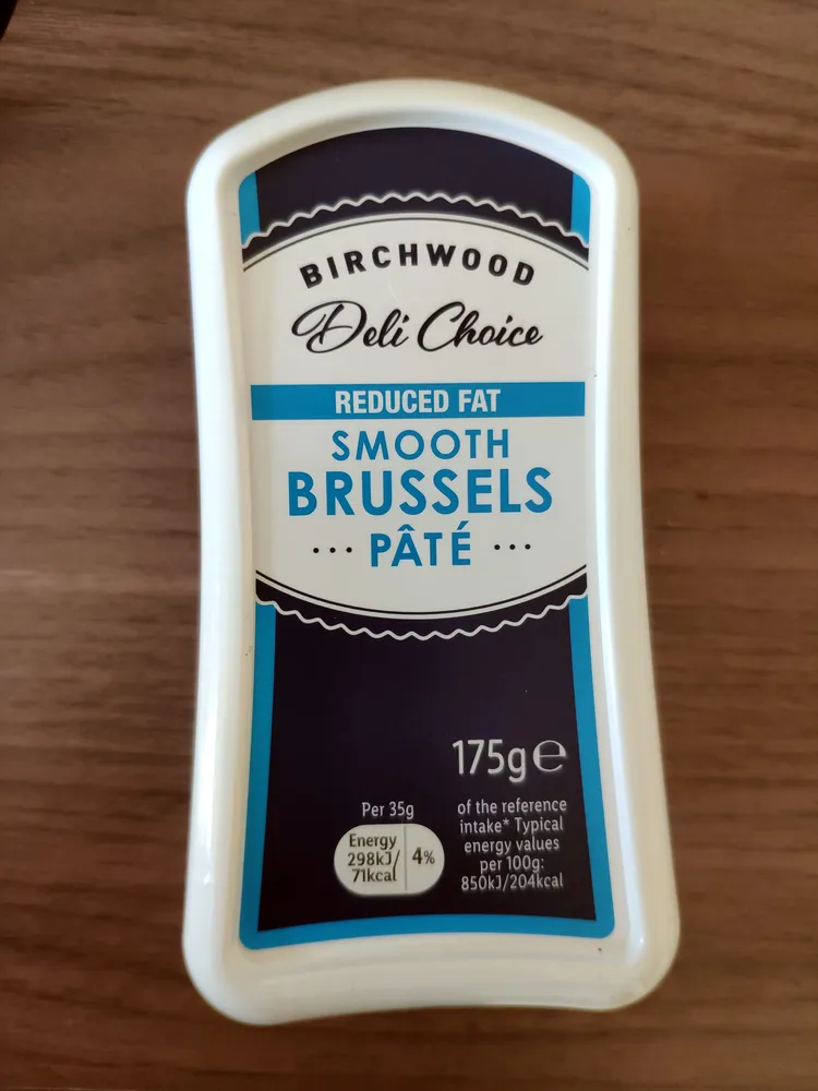 Reduced fat smooth brussels pâté