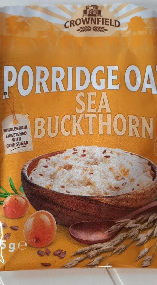 Porridge oats sea buckthorn