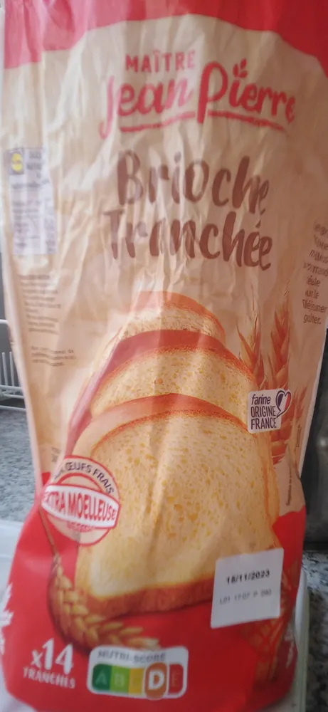 Brioche tranchée