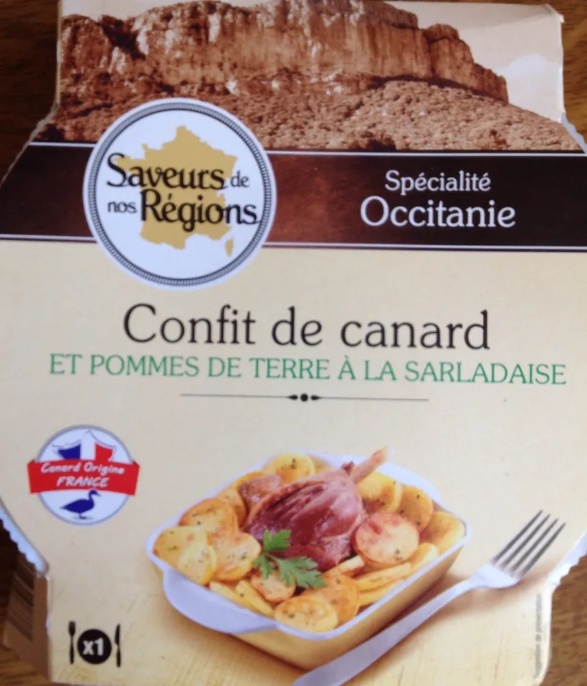 Confit de canard et pommes de terre à la Sarladaise